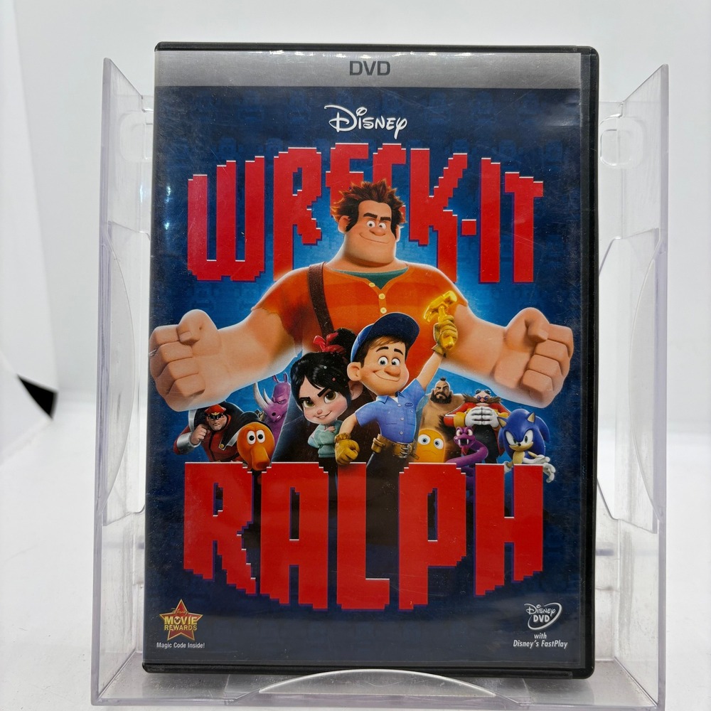 Disney Wreck-It Ralph DVD 2013 Animated Feature Film Video Game Adventure Kids